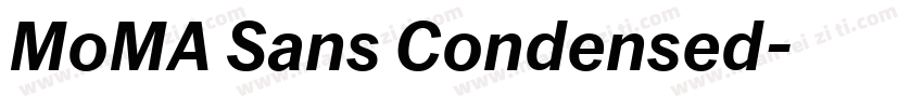 MoMA Sans Condensed字体转换
